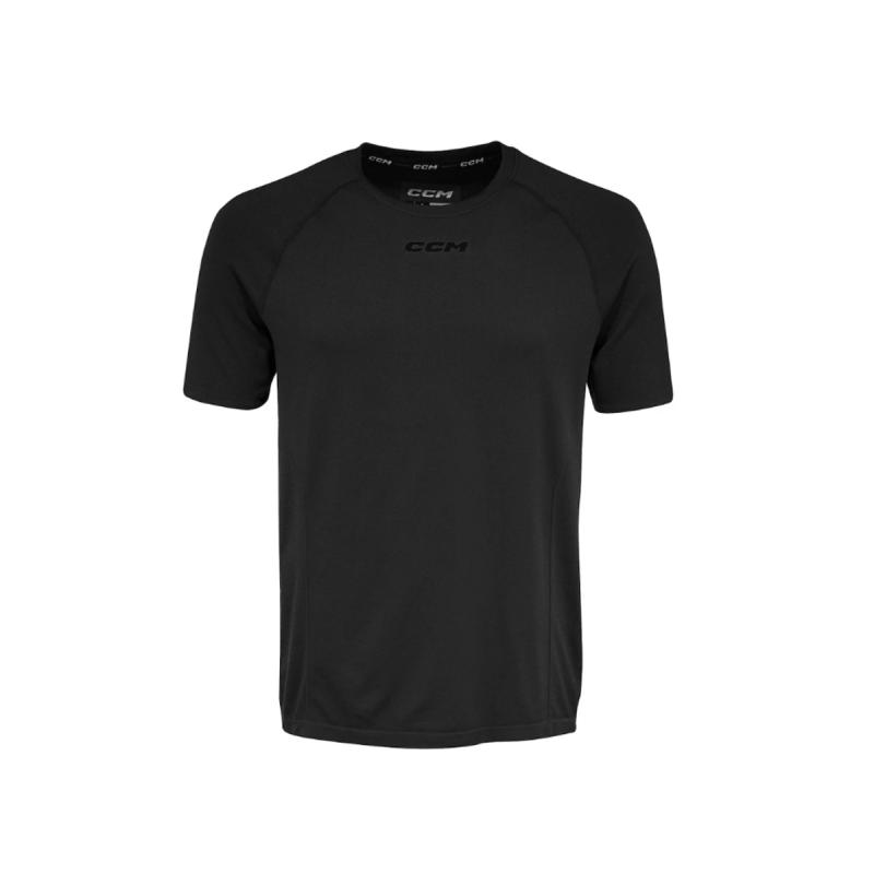 Levně CCM SS Premium Training Tee SR Senior černá - černá, Senior, XXL