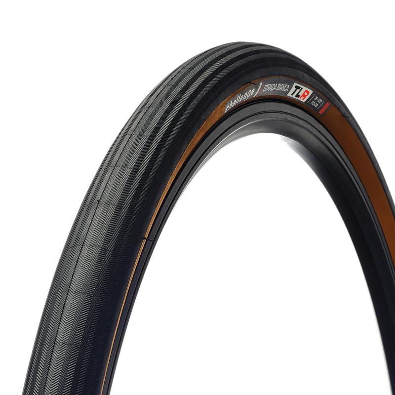 Challenge Strada Bianca Race Tlr 700x30 Čierna/hnedá plášť