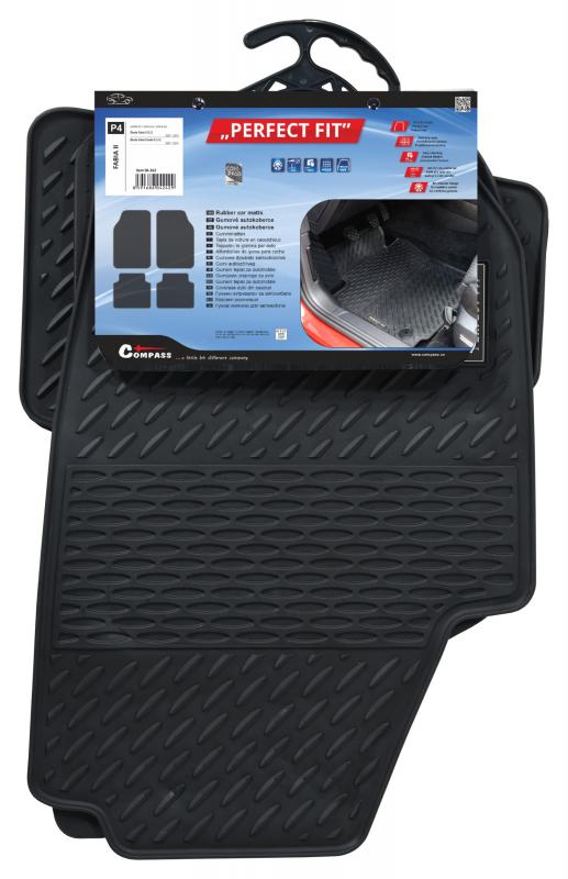 Compass Koberce gumové PERFECT FIT P4 sada 4ks