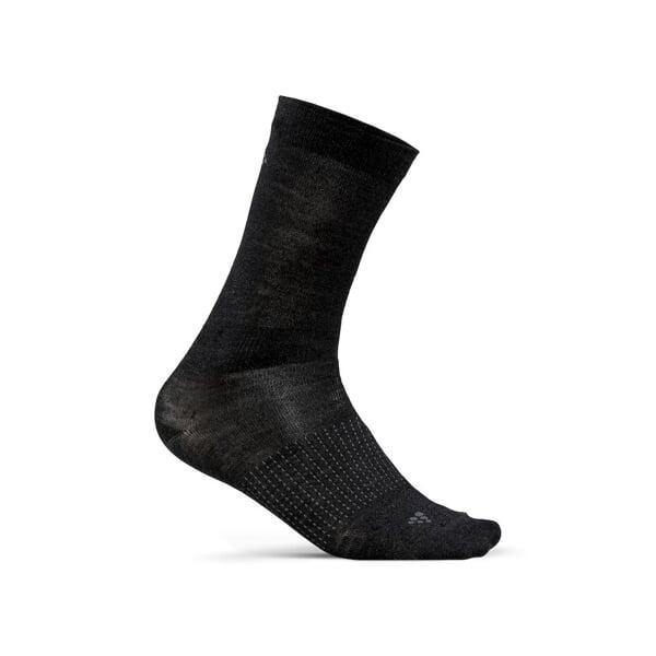 Craft 2-Pack Wool Liner ponožky - čierna (999000)