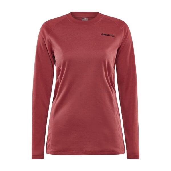 Craft CORE Warm Baselayer LS W dámské triko - červená (421000)