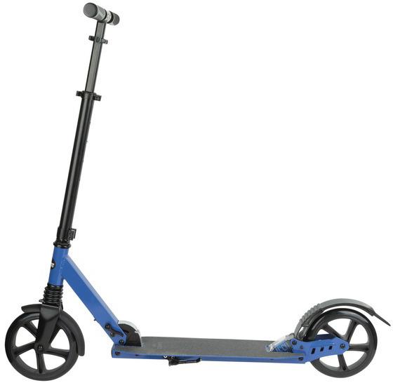 CRIVIT Koloběžka Big Wheel 8 modrá skládací s odpružením