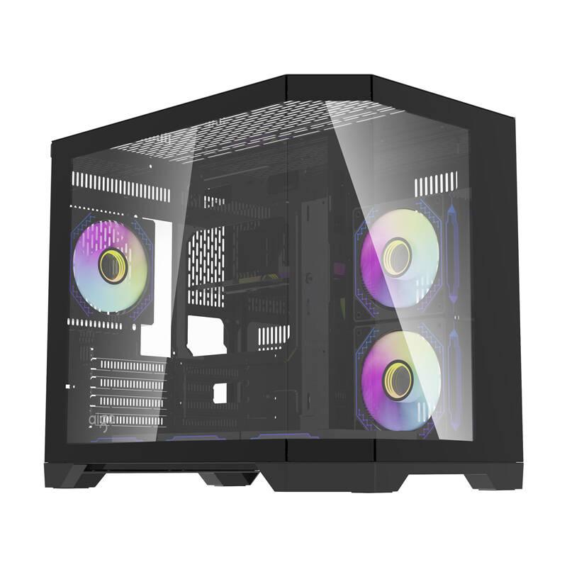 Darkflash Počítačová skříň Darflash FT418 + 6 ventilátorů aRGB (černá)