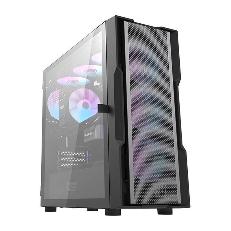 Darkflash Počítačová skříň DK431 Mesh (černá)