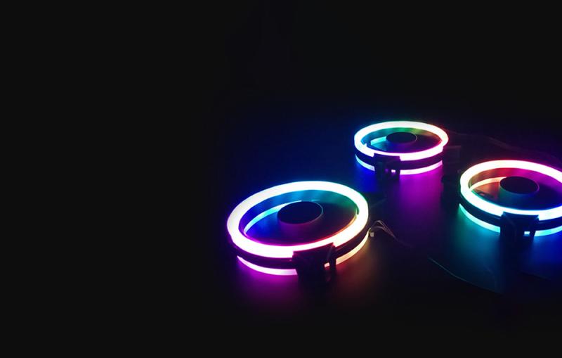 Darkflash Sada ventilátorů pro počítač ARGB DR12 Pro 5v1 120x120 (černá)