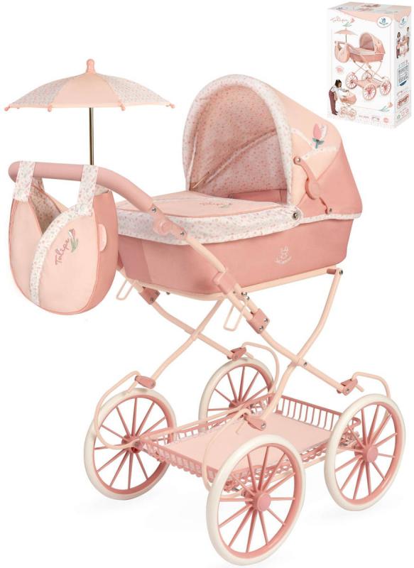 Decuevas Kočárek Tulipe 2025 skládací s taškou pro panenku miminko