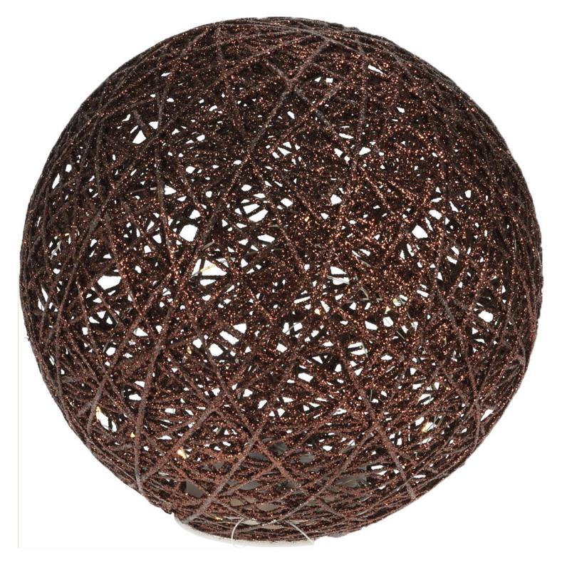 Dekorace Koule 20cm, kov., 20LED, s časovačem HN
