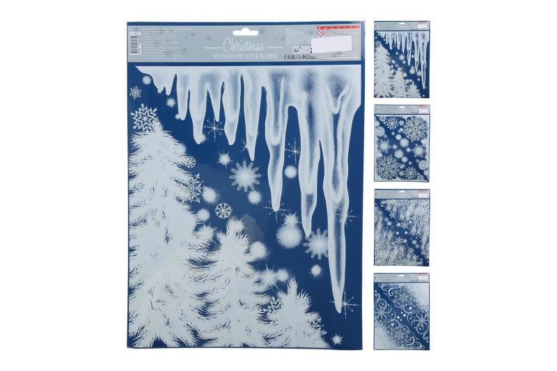 Dekorace na okno 42x30cm mix dekorů