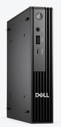 DELL Pro Micro QCM1250 i3 14100T/8GB/512GB SSD/keyboard+mouse/W11P/3Y ProSpt/černá