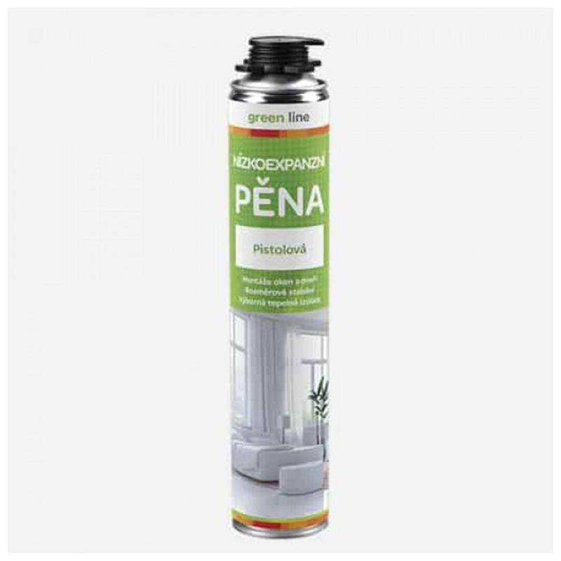 Den Braven Pěna montážní 750ml nízkoexpanzní pistolová GREEN LINE