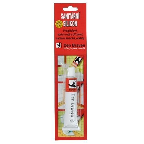 Den Braven Silikon sanitární 23ml BÍ RL