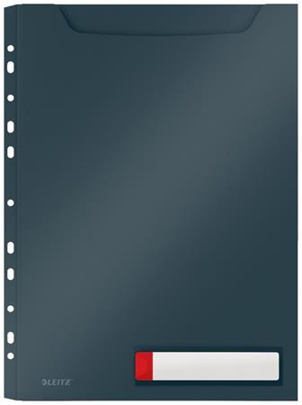 LEITZ Desky velkokapacitní Cosy A4, neprůhledný PP, 3 ks, sametová šedá
