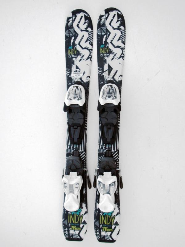 K2 Indy 76 cm detské carvingové lyže s viazaním