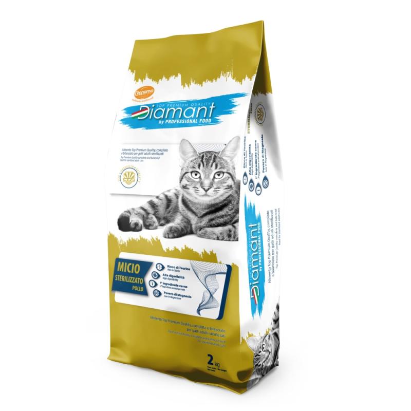 Diamant Cat Micio Sterilised Kuřecí 2 kg Expirace 4/2026