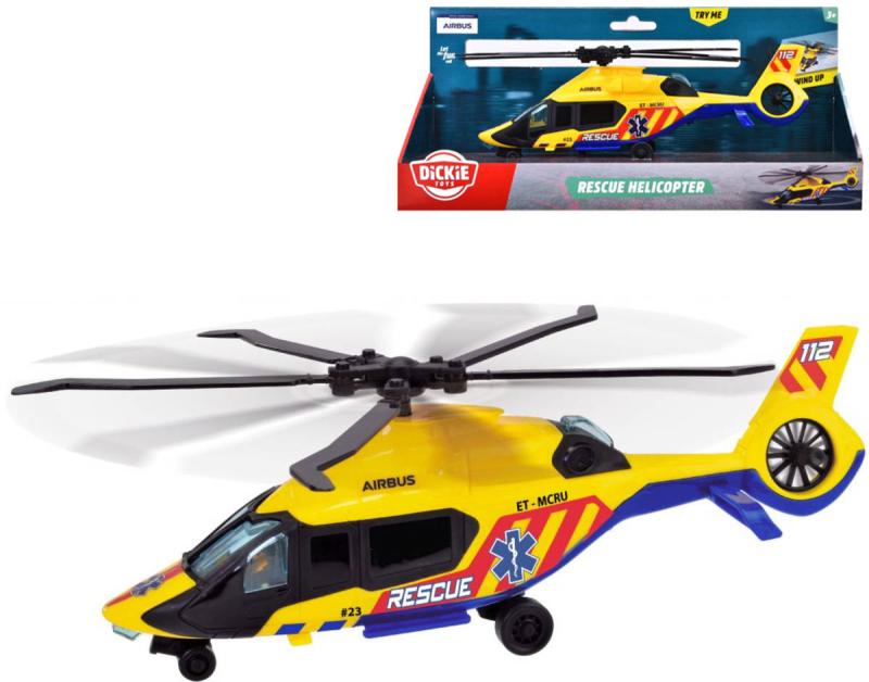 Dickie Záchranářská helikoptéra Airbus H160 volný chod plast