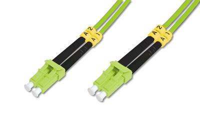 DIGITUS FO patch cord, duplex, LC to LC MM OM5 50/125 , 7 m