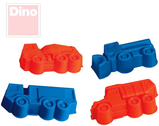 Dino Formičky plastové na písek TATRA set 4 bábovky v síťce