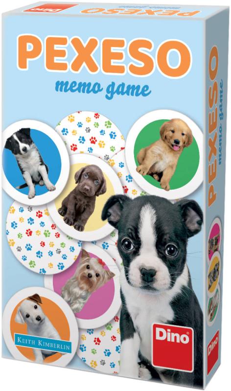 Dino Hra pexeso pejsci kulaté kartičky (společenská hra)