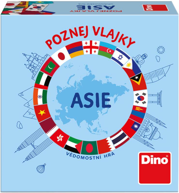 Dino Hra Poznej vlajky Asie karetní (společenská hra)