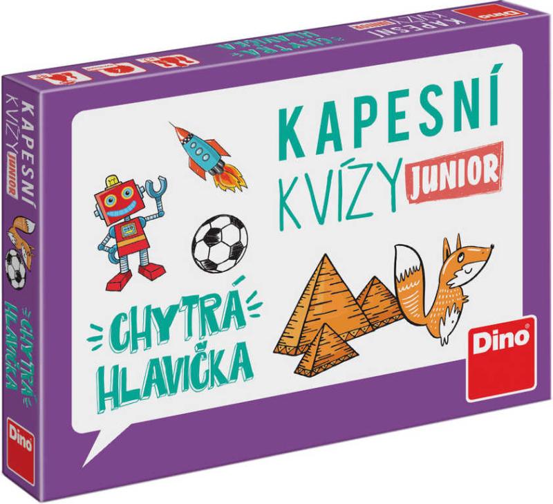 Dino Kapesní kvízy junior Chytrá hlavička cestovní CZ (společenská hra)