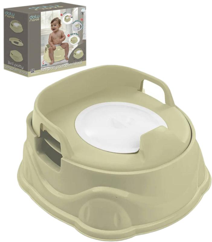DOLU Nočník / sedátko na WC / baby stolička 3v1 světle zelená