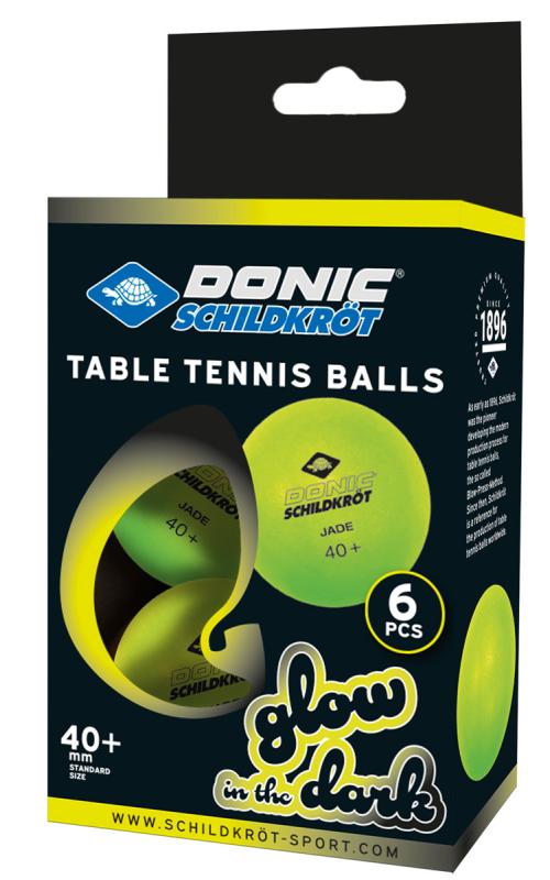 Donic Glowin The Dark - 6 Ks loptičky