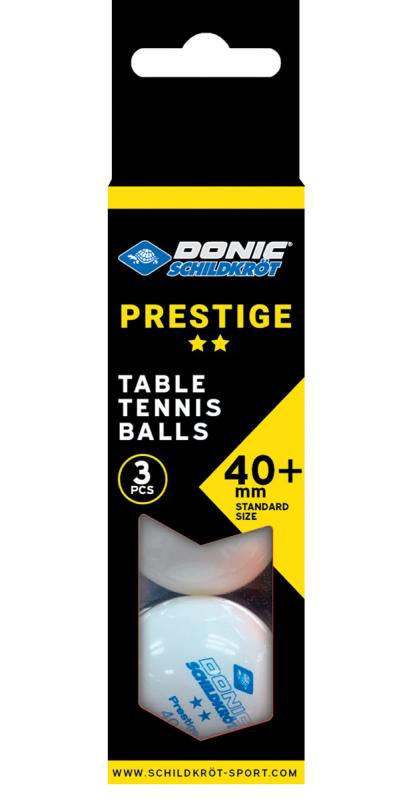 Donic Prestige 2* - 3 Ks míčky