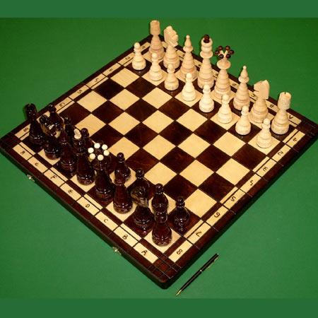 Drevene-sachy.cz Drevene sachy.cz Šachy Super Grand Maximus inkrustované mědí