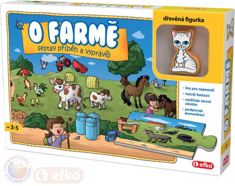 Efko Baby Hra O farmě puzzle vyprávěcí Skládej a vyprávěj příběhy
