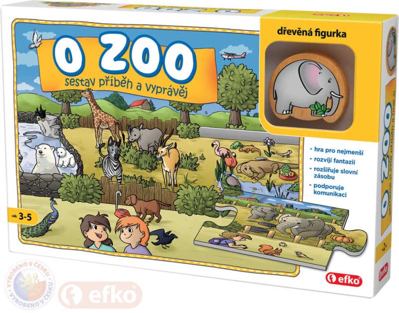 Efko Baby Hra O ZOO puzzle vyprávěcí Skládej a vyprávěj příběhy