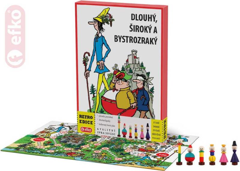 Efko HRA Dlouhý, Široký a Bystrozraký retro edice (společenská hra)