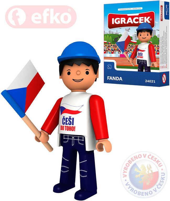 Efko IGRÁČEK Fanda hokejová figurka 7,5cm v krabičce (stavebnice)