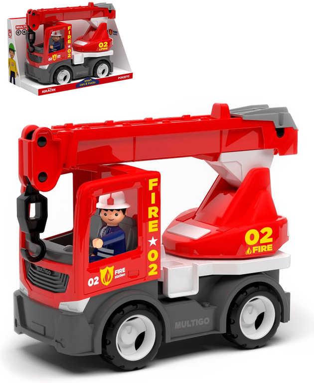 Efko IGRÁČEK MultiGO Fire jeřáb set auto hasičské s figurkou