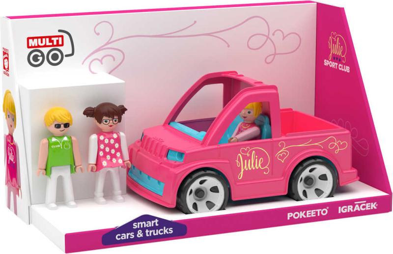 Efko IGRÁČEK MultiGO Trio Julie Sport Club set auto + 3 figurky s doplňky