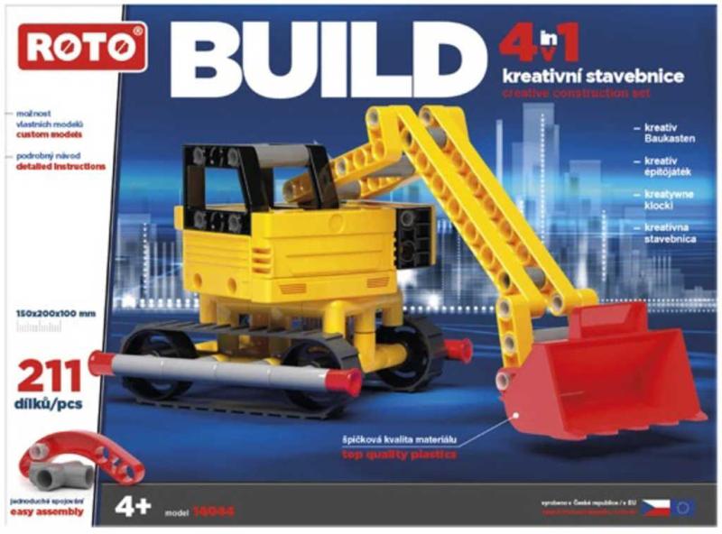 Efko ROTO Build Stavební stroje 211 dílků 4v1 konstrukční (stavebnice)