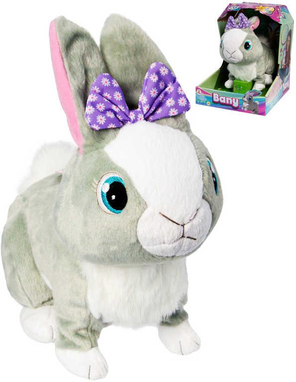 EP line PLYŠ Baby Králíček Bany 29cm interaktivní zvířátko na baterie Zvuk
