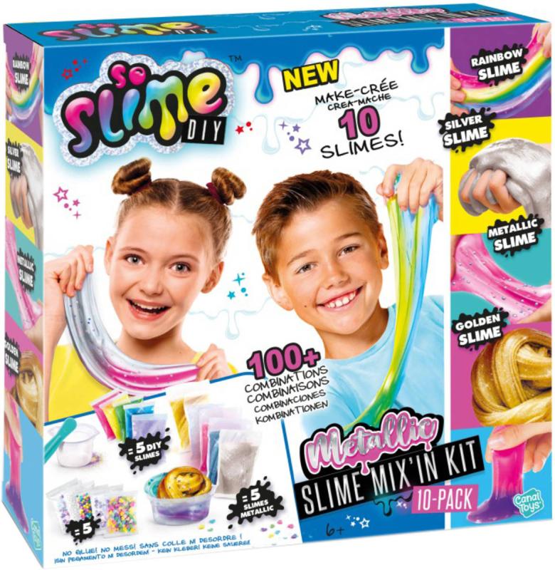 EP line So Slime Metallic DIY 10 Pack kreativní set výroba slizu