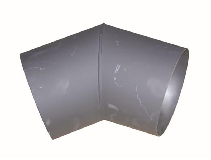 Eurometal Koleno kouřové 125mm/45st.t.1,5mm ČER