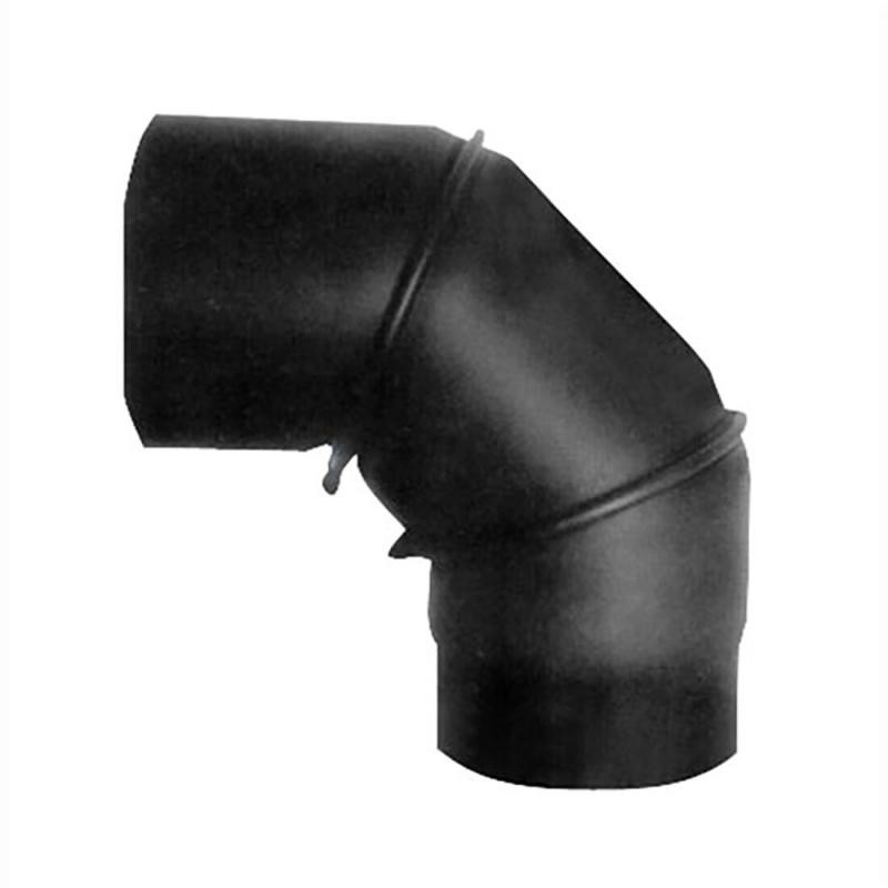 Eurometal Koleno kouřové otočné 130mm/90st.t.1,5mm ČER