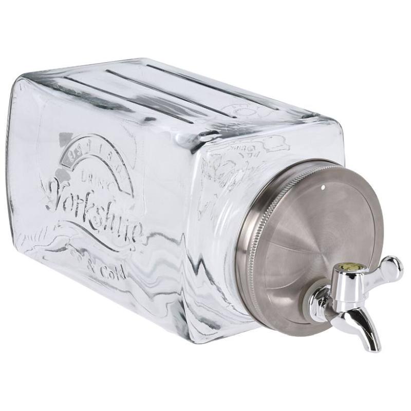 Excellent Houseware Dávkovač nápojů skleněný 3 l