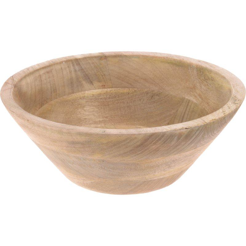 Excellent Houseware Miska servírovací z mangového dřeva 25×25×10 cm