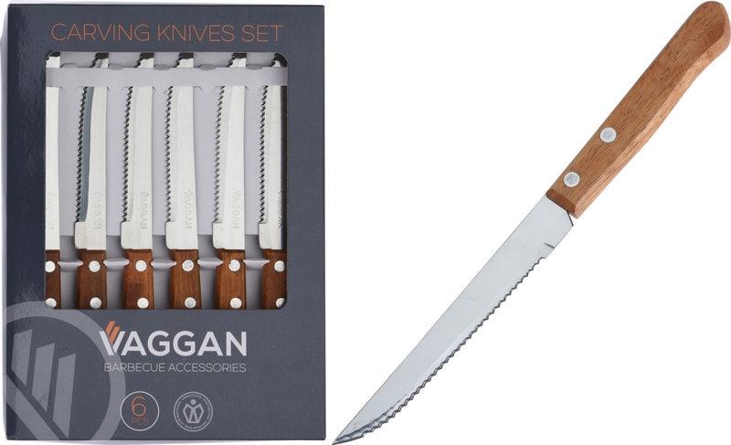 Excellent Houseware Nůž steakový sada 6 ks VAGGAN BBQ