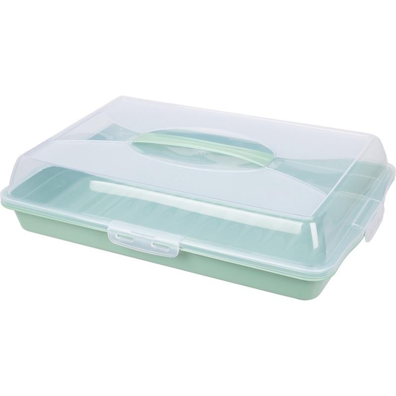 Excellent Plastový servírovací tác s víkem 44 x 31 cm bílá