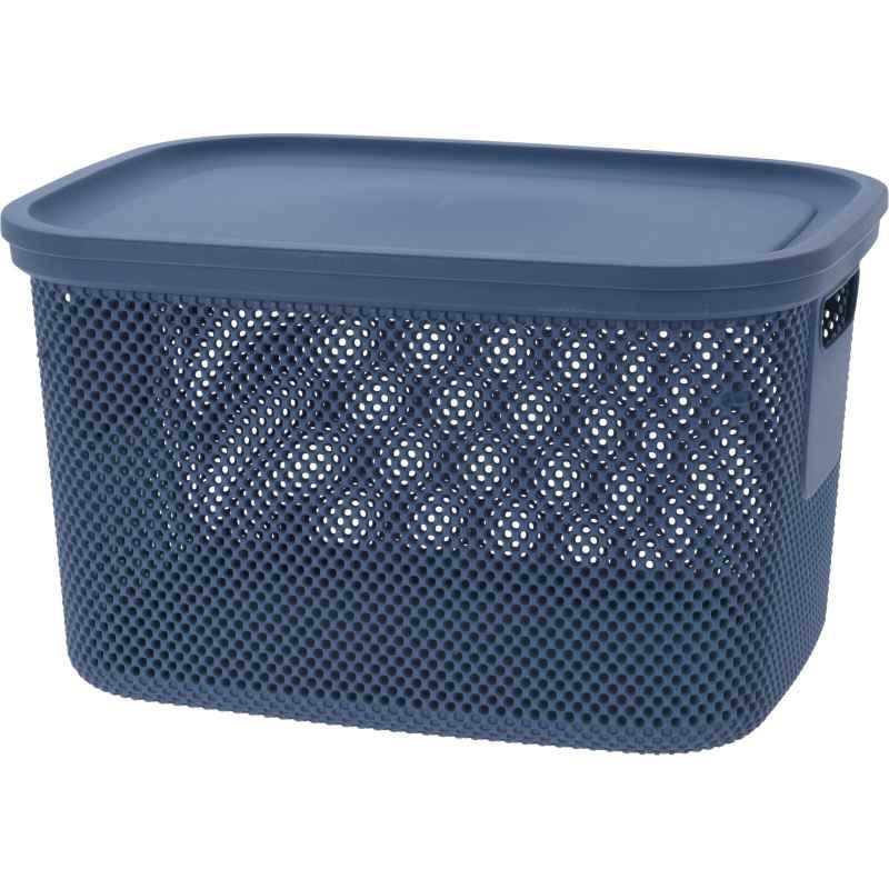 Excellent Úložný koš s víkem 18 l modrá