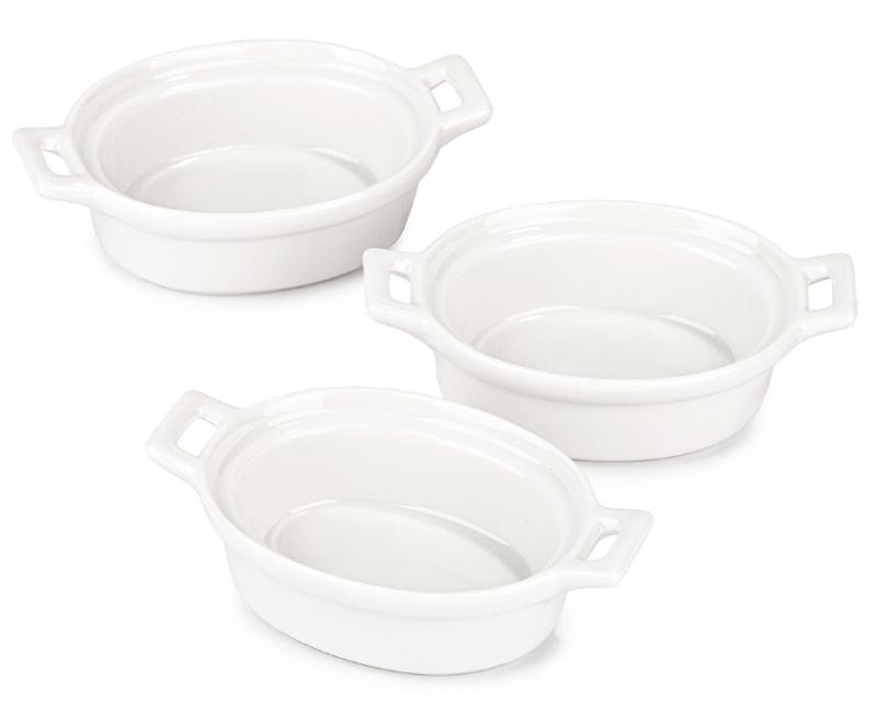 Excellent Zapékací misky porcelánové sada 3 ks oválná