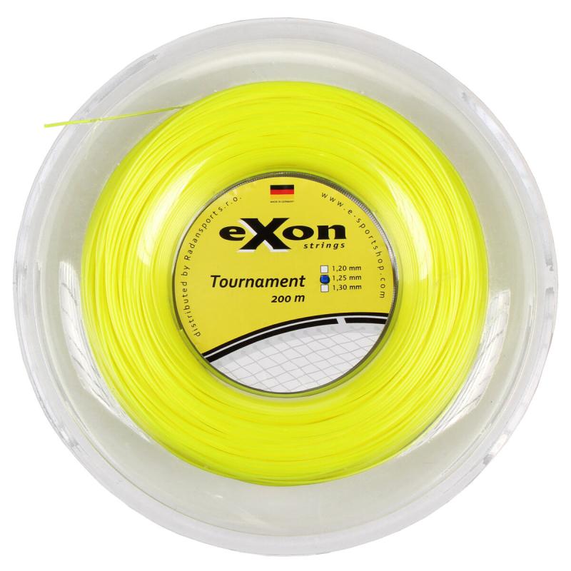 Exon Tournament tenisový výplet 200 m žlutá neon