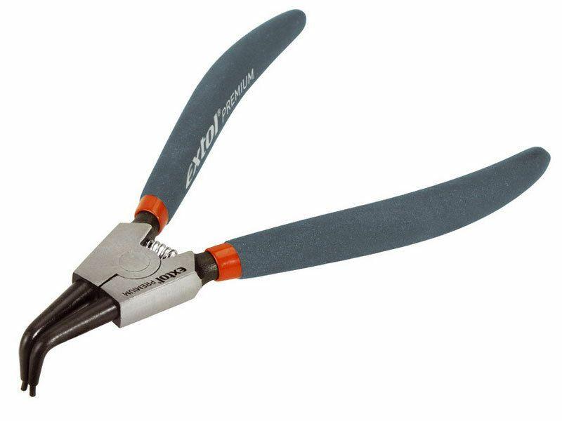 EXTOL-PREMIUM Kleště seeger zahnuté vnější, 175mm, CrV