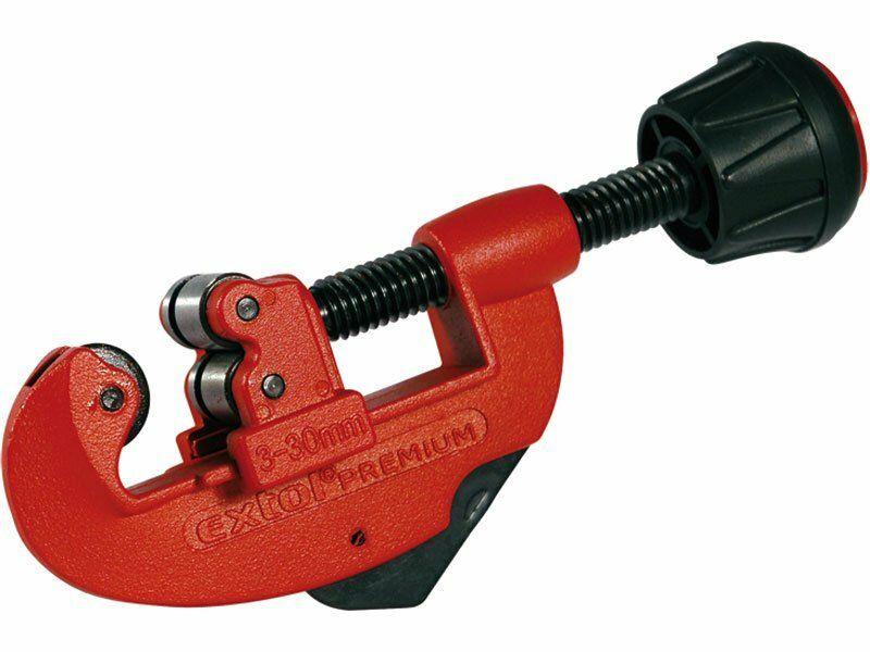 EXTOL-PREMIUM Řezač trubek s odhrotovačem, O 3-30mm, řezací kolečko 18x4x4,8mm, HSS