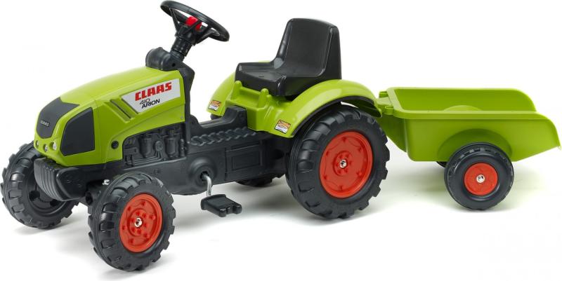 Falk Šlapací traktor 2040A Claas Arion s vlečkou