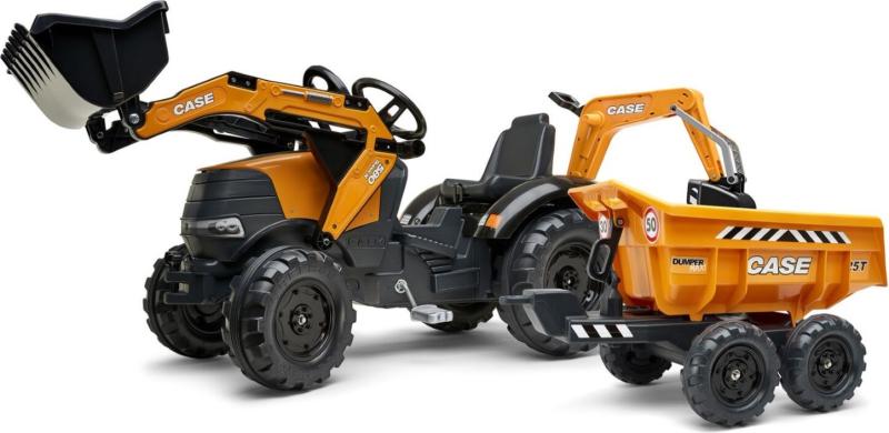 Falk Šliapací traktor 997W Case CE 580 Super N oranžový